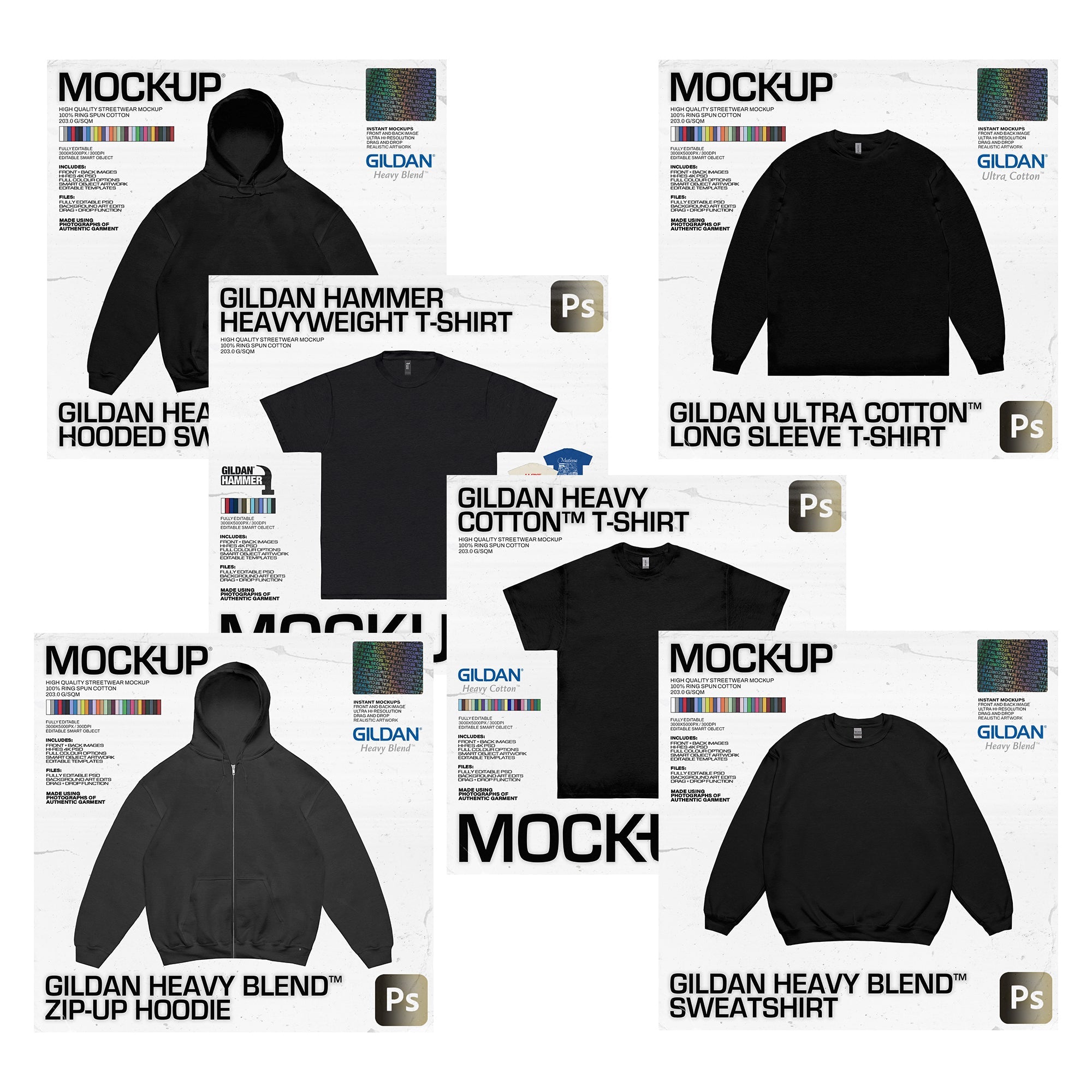 Gildan™ Streetwear Mock-up - Pro Bundle