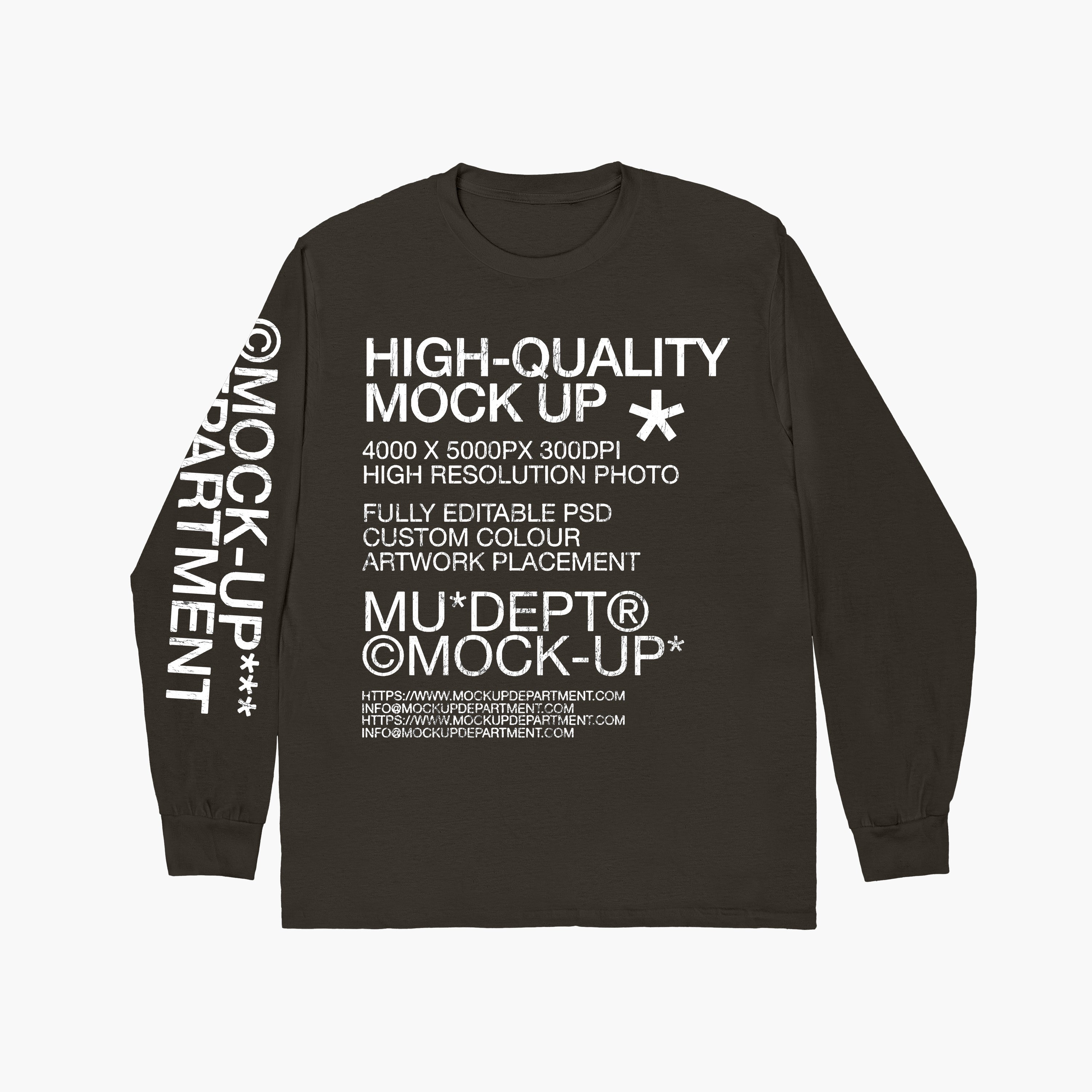 Gildan Hammer® Long Sleeve T-Shirt Mock-up