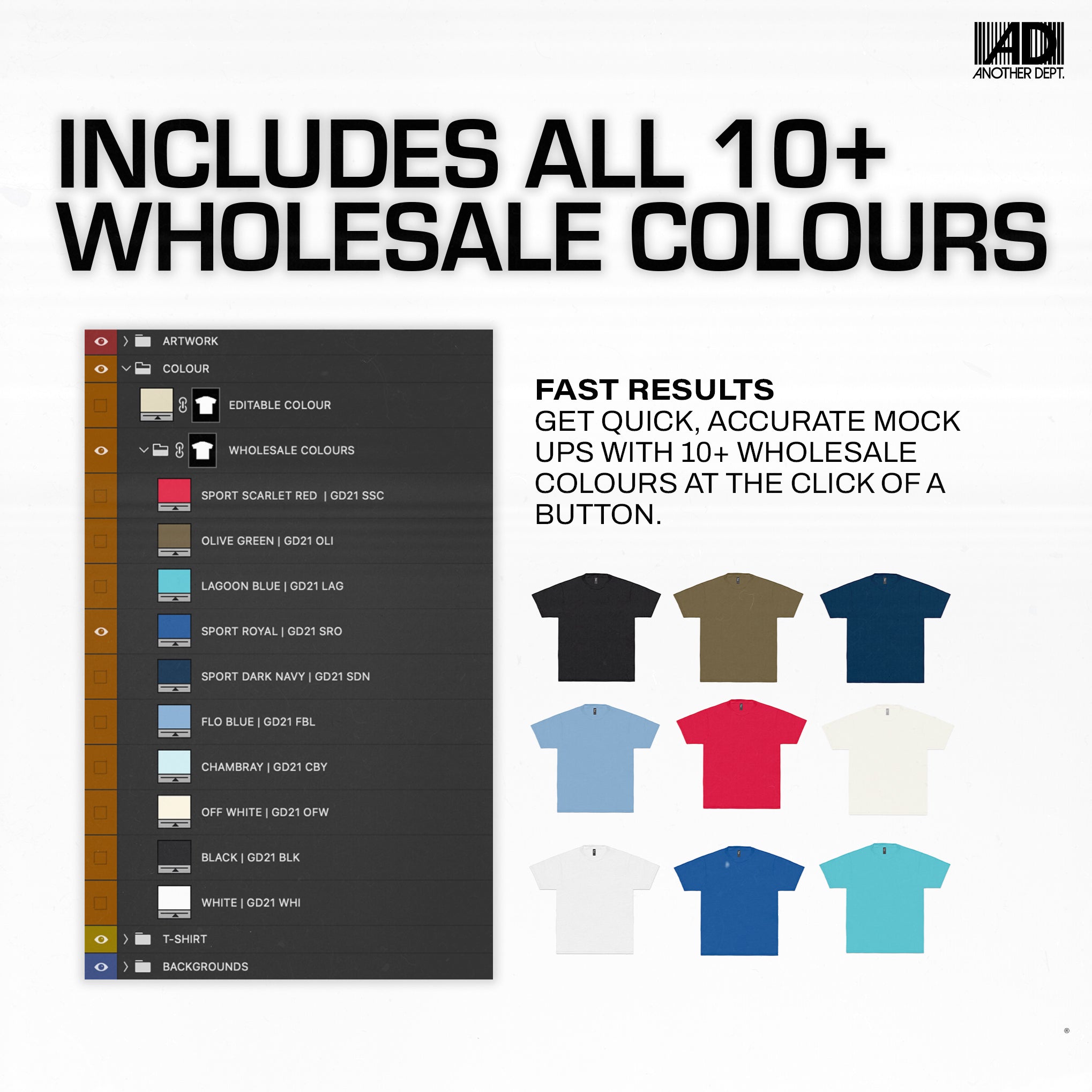 Gildan Hammer® T-Shirt Mock-up PSD Download document