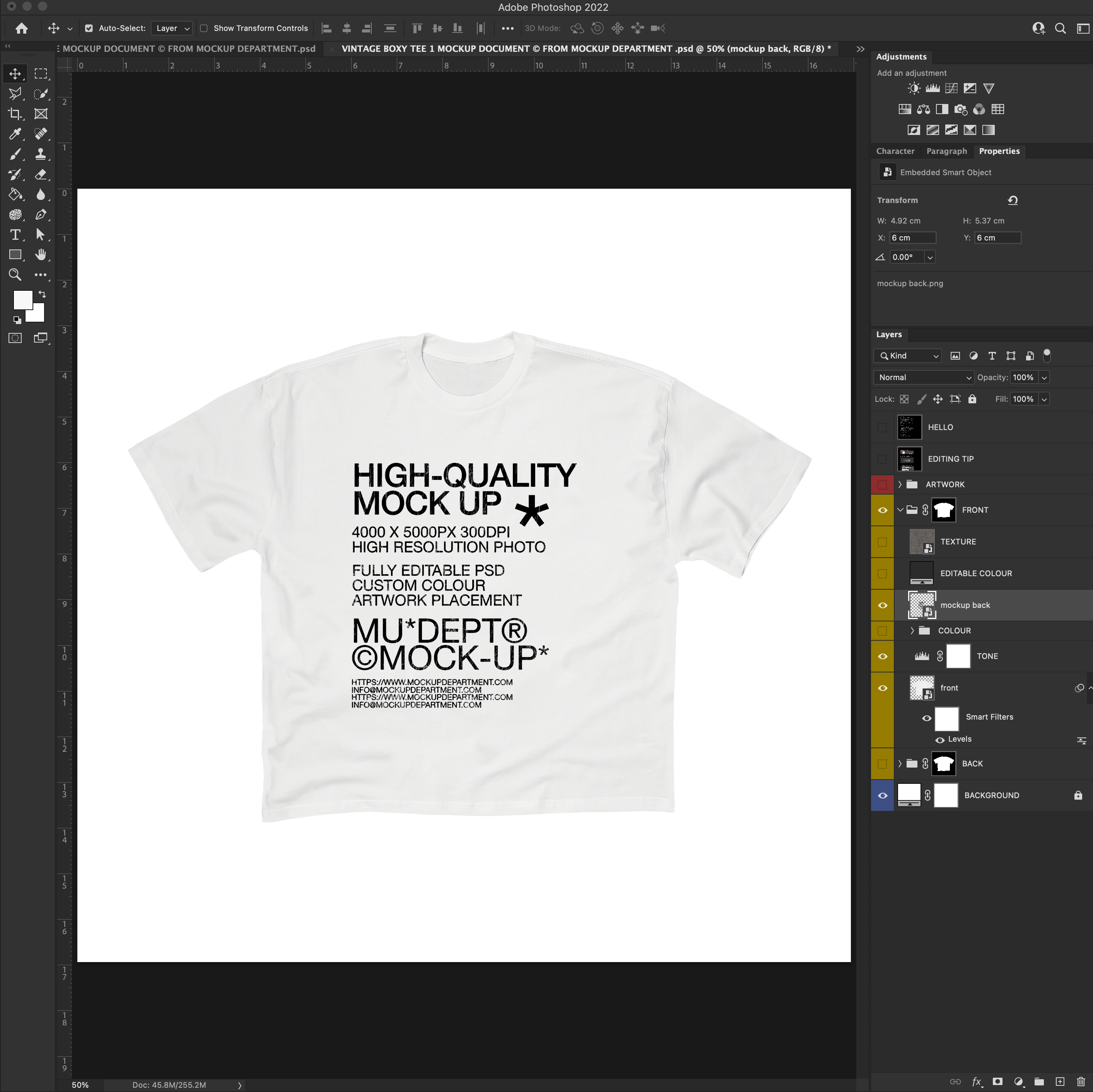 Boxy T-Shirt Mockup