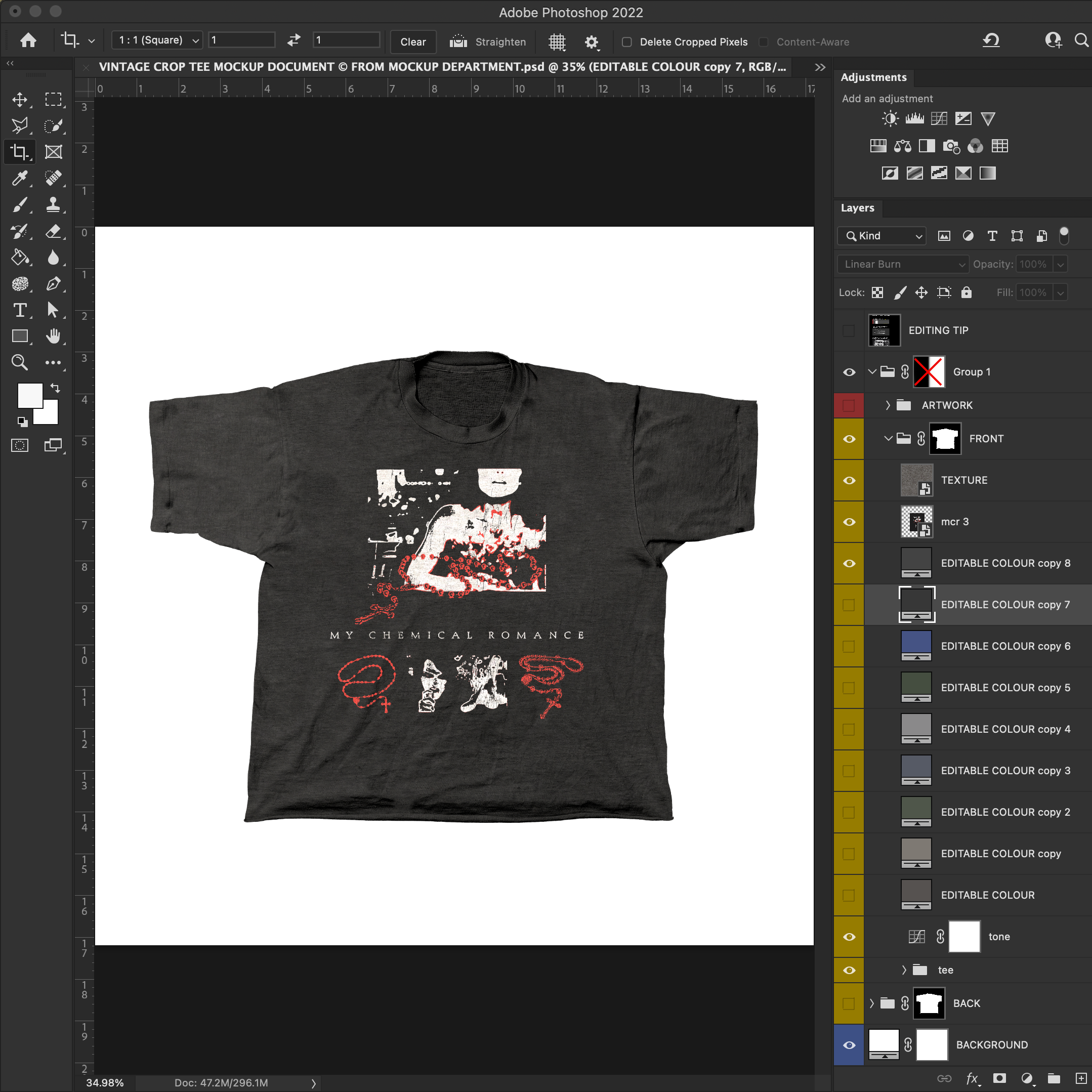 Vintage T-Shirt Mockup - 001