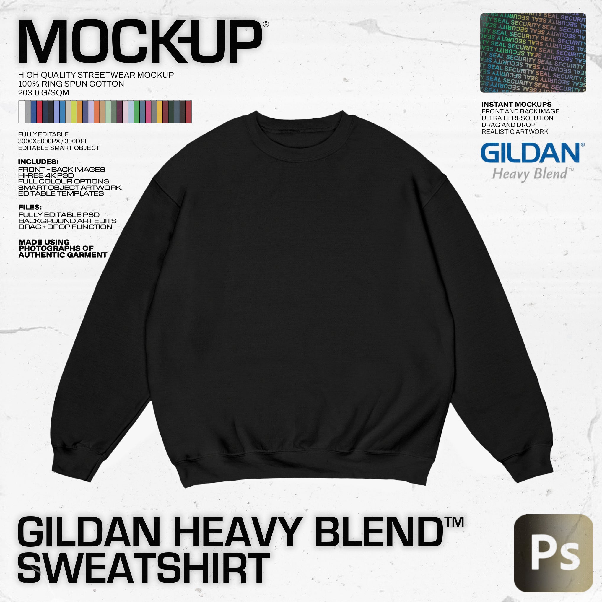 Gildan Heavy Blend™ Sweatshirt Mock-up - Pro Pack