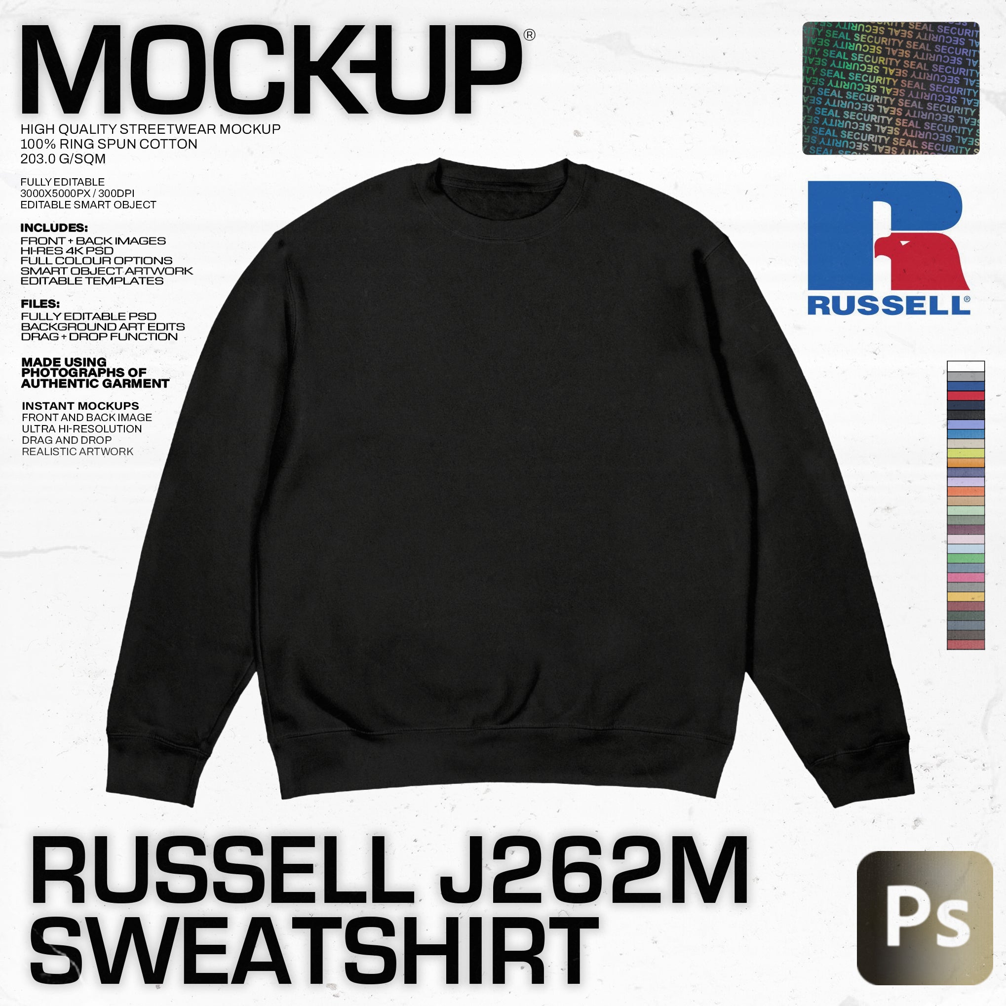 Russell™ J262M Sweatshirt Mock-up - Pro Pack