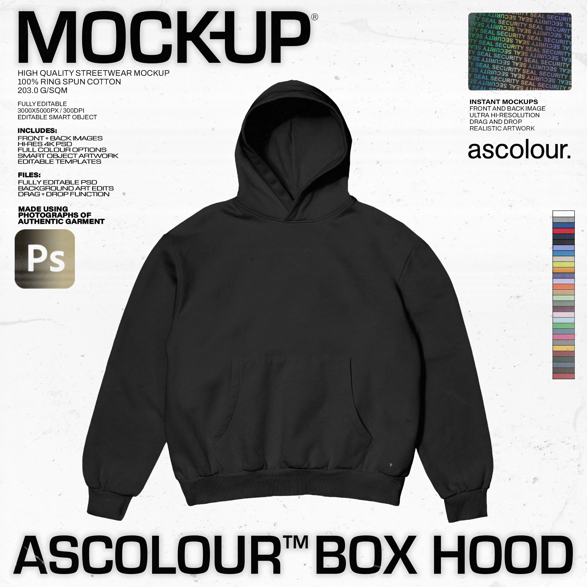 AS Colour Box Hood Mock Up - Pro Pack