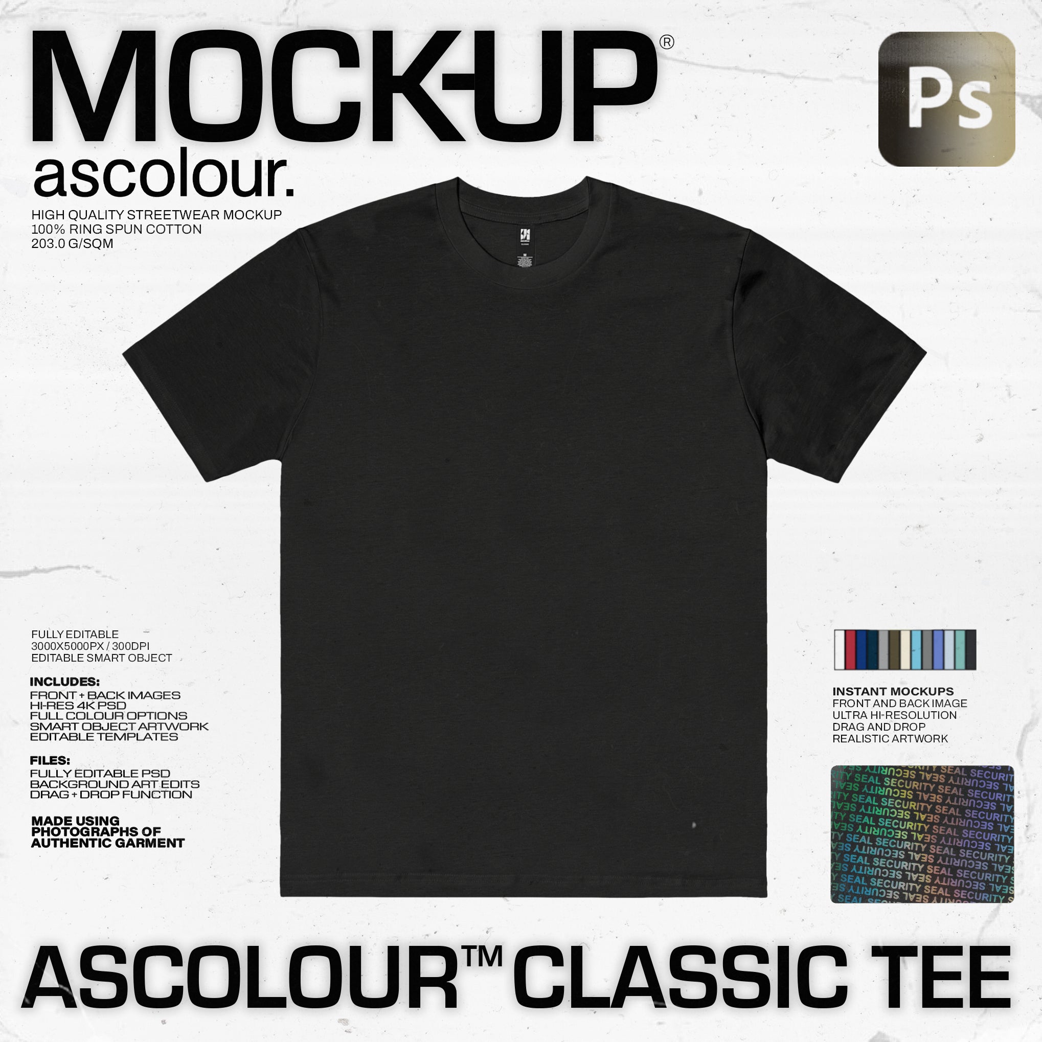 AS Colour Classic Tee | 5026 Mock Up - Pro Pack