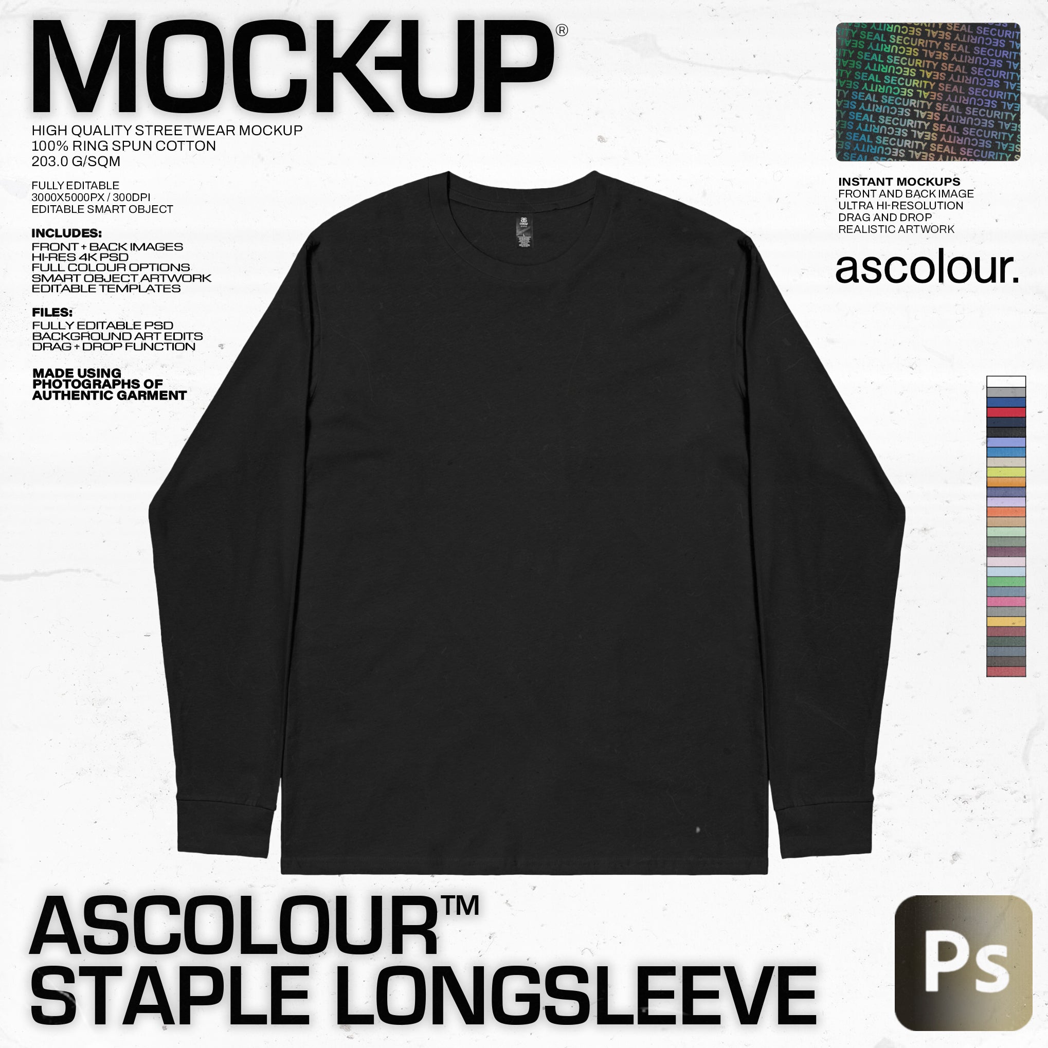 AS Colour Staple Longsleeve L/S 5020 Mock Up - Pro Pack